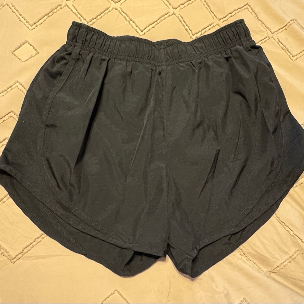 Nike Black Athletic Shorts Moisture-Wicking Elastic Waist